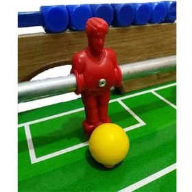 تصویر فوتبال دستی کوچک پایه دار سالار مدل 6 میل Salar small hand football with 6-mil stand