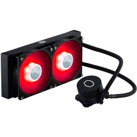 تصویر خنک کننده مایع کولر مستر ML240L Red LED V2 CPU Liquid Cooler Cooler Master ML240L Red LED V2