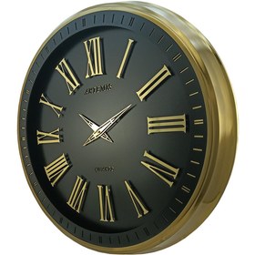 تصویر ساعت دیواری آرتمیس مدل 2036 گلد (طلایی) صفحه مشکی 