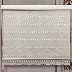 تصویر پرده زبرا دومکانیزم گلدوزی صدفی کد RD913 