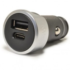 تصویر شارژر USB بی ام و دو خروجی تایپ A و C 