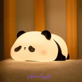 تصویر چراغ خواب سیلیکونی پاندا ضربه ای (وارداتی) Panda impact silicone sleeping lamp (imported)