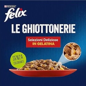 تصویر پوچ گربه فلیکس پورینا طعم گوساله و گوجه در سس 75 گرم - روسیه Felix Purina Beef & Tomato 85g