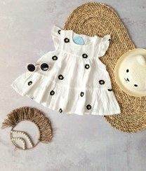 تصویر پیراهن دخترانه موسلین 