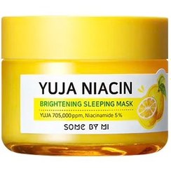 تصویر ماسک خواب آبرسان و روشن کننده سام بای می مدل Yuja Niacin حجم 60 گرم Some By Mi Yuja Niacin Brightening Sleeping Face Mask 60g