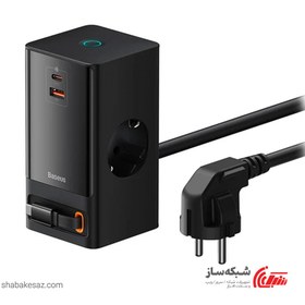 تصویر شارژر رومیزی باسئوس Baseus PowerCombo Tower 65w 