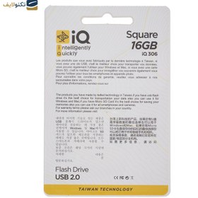 تصویر فلش مموری آی کیو مدل Square IQ306 ظرفیت 16 گیگابایت IQ Square IQ306 Flash Memory - 16GB