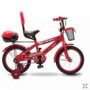 تصویر دوچرخه سایز ۱۶ پورت لاین مدل چیچک رنگ قرمز 