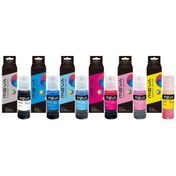 تصویر پک کامل 6 رنگی جوهر مخزن meva مدل MA 108 کارتن دار 