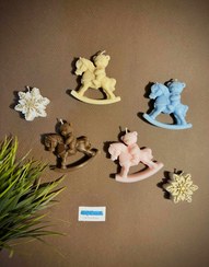 تصویر شمع تدی راکر - قهوه اي 