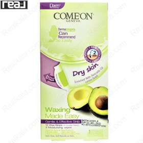 تصویر نوار موبر کامان مخصوص پوستهای خشک COMEON Wax Strips For Dry Skin 