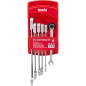 تصویر ست آچار جغجغه 6 عددی دسته ثابت رونیکس RH-2173 