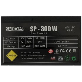 تصویر منبع تغذیه کامپیوتر سادیتا مدل SP-300 ا Sadata SP-300 Power Supply Sadata SP-300 Power Supply