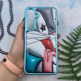 تصویر قاب گوشی سامسونگ گلکسی A55 (سیلیکونی متالیک طرح خرگوش) Samsung Galaxy A55 Phone Case Metallic Silicone With Rabbit Design