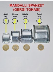 تصویر ست ایمنی شغلی سگک کششی فلزی 4 تکه ضامن SPANZET سایز 3 بزرگ YOLDAŞ TAKMATİK 