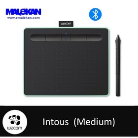 تصویر اینتوس مدیوم+بلوتوث رنگ سبز پسته ای-Wacom Intuos Medium CTL-6100WL 