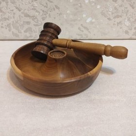 تصویر گردو شکن باچکش چوبی 