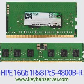 تصویر رم سرور اچپی HPE P43322-B21 16Gb 1Rx8 Pc5-4800B-R 