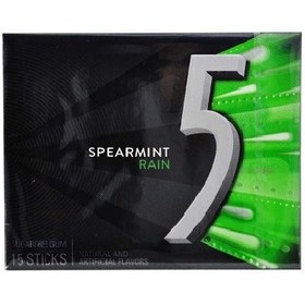 تصویر آدامس فایو سبز نعنا باکس ۱۰ عددی five 5 spearmint rain 