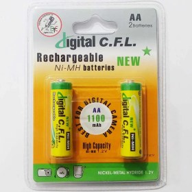 تصویر باتری شارژی قلمی سی اف ال 1100 میلی آمپر مدل CFL CFL Rechargable Battery AA 1100mAh