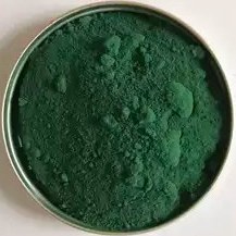 تصویر پودر رنگ لباس سبز لجنی 