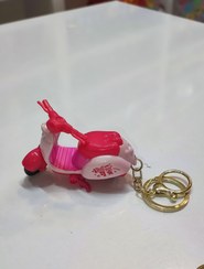 تصویر جا کلیدی موتور وسپا فلزی صورتی 