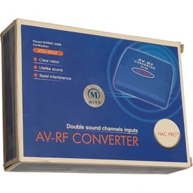 تصویر مبدل پورت AV به RF مدل ZD-002 RF AV port converter to RF model ZD-002