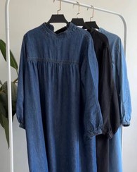 تصویر سرمه کالکشن - پیراهن جین پارچه ترک 