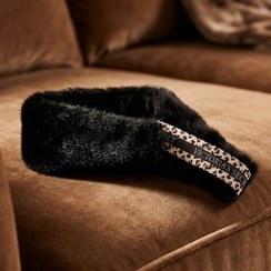 تصویر هدبند مشکی خزدار روسی k00105 