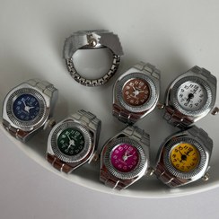 تصویر ساعت انگشتری - زرد Rolex