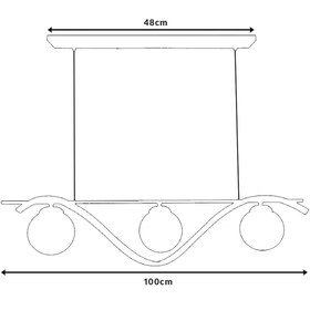 تصویر لوستر لاینر اس ام دی(SMD)/مولکولی آرام سری A9015/c 