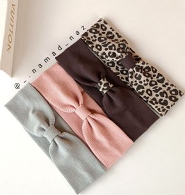 تصویر هدبند کشباف ترند سال - کرمی 