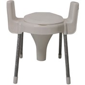 تصویر توالت فرنگی ناصر پلاستیک مدل دسته دار - سفید 