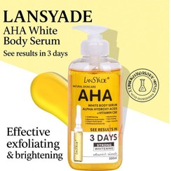 تصویر سرم سرم روشن کننده و لایه بردار تخصصی بدن AHA 