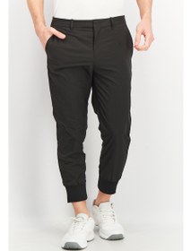 تصویر شلوار جگر مردانه لوک فیت، مشکی برند jack & jones Men Luke Fit Solid Jogger Pants, Black