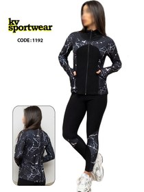 تصویر ست سویشرت شلوار ورزشی زنانه کد 009 womens sweatshirt and sports pants set code 009