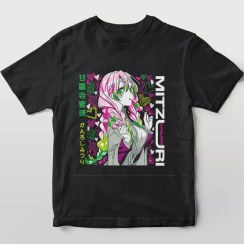 تصویر تیشرت طرح انیمه شیطان کش (Demon Slayer) شخصیت میتسوری کانروجی کد 1215 