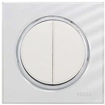 تصویر کلید و پریز ویرا مدل کریستال سفید ا Veera Switch And Sockets White Crystal Veera Switch And Sockets White Crystal