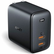 تصویر شارژر 2 پورت آکی PA B4 AUKEY PA-B4 65W 2Port Charger