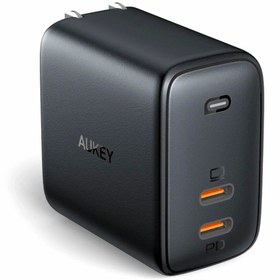 تصویر شارژر 2 پورت آکی PA B4 AUKEY PA-B4 65W 2Port Charger