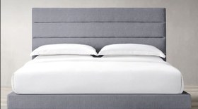 تصویر تختخواب باکس هتلی ثابت سایز ۹۰ یکنفره به همراه تاج طرح افقی سایز - 200*90 [یکنفره] / پورش ۲ / سافت ۳۰۱۷ 