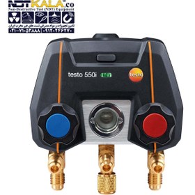 تصویر کیت اسمارت گیج دو قلو تستو TESTO 550i testo 550i Smart Kit - digital manifold with wireless clamp temperature probes (NTC)