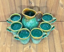 تصویر ست پارچ لیوان شره ای 