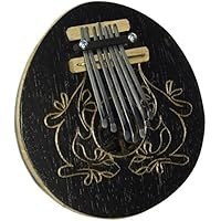 تصویر پیانو Kalimba Thumb - 7 کلید - قابل تنظیم - پوسته نارگیل - مارمولک Ebonized by World Percussion USA (R) Kalimba Thumb Piano - 7 keys - Tunable - Coconut Shell - Ebonized Lizard by World Percussion USA (R)