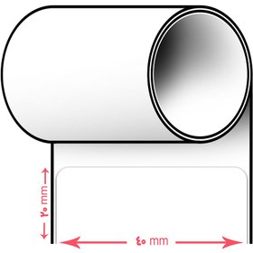 تصویر لیبل (برچسب) کاغذی Paper Label 20x40