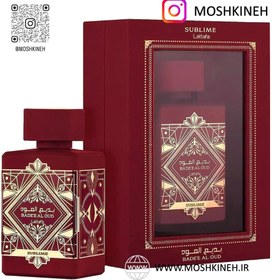 تصویر ادکلن لطافه مدل بدیع العود سابلیم حجم 100 میل Latafa cologne, Badi Al Oud Sublime model, volume 100 ml