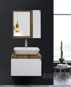 تصویر کابینت روشویی کاکتوس مدل elegante 60 rash سفید کد 5029 