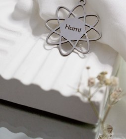 تصویر پلاک Hami - 3 سانت / 4 حک / مشکی 