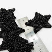 تصویر پنل لباس مجلسی ستاره منجوق مروارید بسته 6 عددی 