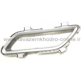 تصویر قاب استیل دور چراغ مه شکن سپر عقب چپ ام وی ام x22 پرو اصلی شرکتی The steel frame around the fog lamp, left rear bumper MVM x22 Pro original company